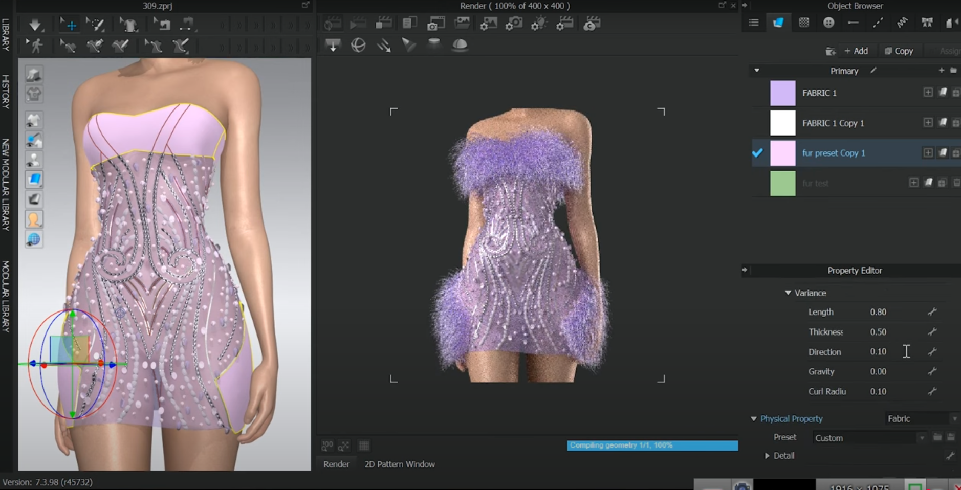 CLO3D exemplu